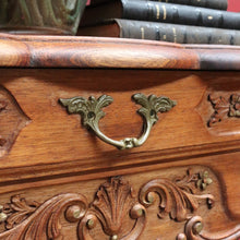 Load image into Gallery viewer, Vintage French Walnut Single Drawer Side Hall or Lamp Table B12754