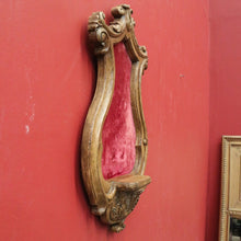 Load image into Gallery viewer, x SOLD Vintage French Religious Statue Holder with Felt Back – Church Figure Display Stand. B12101