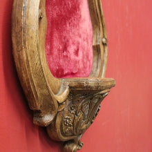 Load image into Gallery viewer, x SOLD Vintage French Religious Statue Holder with Felt Back – Church Figure Display Stand. B12101