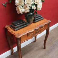 Load image into Gallery viewer, Vintage French Walnut Single Drawer Side Hall or Lamp Table B12754