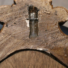 Load image into Gallery viewer, x SOLD Vintage French Religious Statue Holder with Felt Back – Church Figure Display Stand. B12101