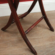 Load image into Gallery viewer, x SOLD Antique English Cherrywood Folding Side Table – Painted Floral Border & Centre. B12606