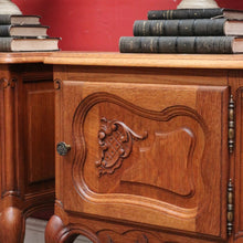 Load image into Gallery viewer, Pair of Vintage French Oak Single Door Bedside or Side Lamp Table B13014