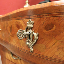 Load image into Gallery viewer, Antique French Walnut, Gilt Brass and Marble Top Three Drawer, Chest of Drawers. B12136