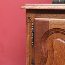 Load image into Gallery viewer, Pair of Vintage French Oak Single Door Bedside or Side Lamp Table B13014