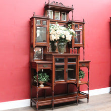 Load image into Gallery viewer, Antique English Edwardian Parlour China Display Cabinet B13015