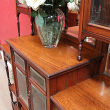 Load image into Gallery viewer, Antique English Edwardian Parlour China Display Cabinet B13015