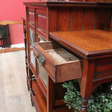 Load image into Gallery viewer, Antique English Edwardian Parlour China Display Cabinet B13015