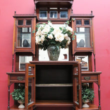 Load image into Gallery viewer, Antique English Edwardian Parlour China Display Cabinet B13015