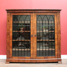 Load image into Gallery viewer, x SOLD Antique French Biedermeier Bookcase or China Display Cabinet with Inlay. B12179