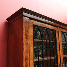 Load image into Gallery viewer, x SOLD Antique French Biedermeier Bookcase or China Display Cabinet with Inlay. B12179