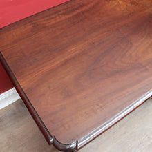 Load image into Gallery viewer, Antique English Mahogany Barley Twist Hall Console Table or Small Desk B13006