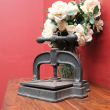 Load image into Gallery viewer, Antique French Cast Iron Book Press – Decorative, Functional, Useful. B12315
