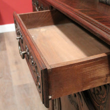 Load image into Gallery viewer, x SOLD Antique French Oak Sideboard or Two Door / Drawer Hall or Entry Cabinet. B12194