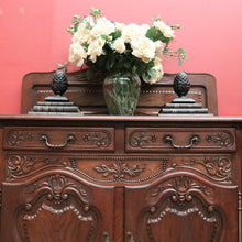 Load image into Gallery viewer, x SOLD Antique French Oak Sideboard or Two Door / Drawer Hall or Entry Cabinet. B12194