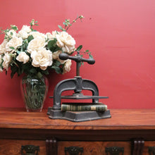 Load image into Gallery viewer, Antique French Cast Iron Book Press – Decorative, Functional, Useful. B12315
