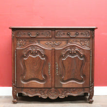 Load image into Gallery viewer, x SOLD Antique French Oak Sideboard or Two Door / Drawer Hall or Entry Cabinet. B12194