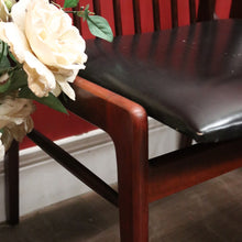 Load image into Gallery viewer, Set of Six Mid-Century Scandinavian Dining Chairs – Spindle Back, Black Seats. B12589