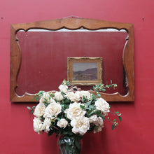Load image into Gallery viewer, Vintage French Oak Art Nouveau Arched Wall Hanging Mirror B13016