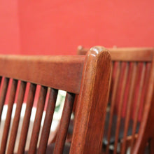 Load image into Gallery viewer, Set of Six Mid-Century Scandinavian Dining Chairs – Spindle Back, Black Seats. B12589