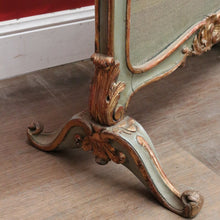 Load image into Gallery viewer, x SOLD Antique French Fire Screen, Hand-made Tapestry Insert - French Grey-Green and Gilt Finish. B12195