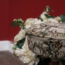 Load image into Gallery viewer, Antique English Walnut Piano Stool – Tapestry Seat, Carved Pedestal, Paw Feet. B12443