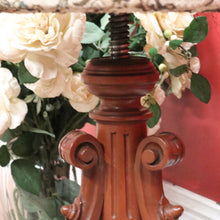 Load image into Gallery viewer, Antique English Walnut Piano Stool – Tapestry Seat, Carved Pedestal, Paw Feet. B12443