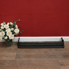 Load image into Gallery viewer, Vintage Black Cast Iron Fire Fender – Decorative Fireplace Guard. B12593