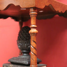 Load image into Gallery viewer, x SOLD English Side Table with Square Top, Scalloped Apron, Turned Legs and Drawer. B12602