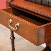 Load image into Gallery viewer, x SOLD English Side Table with Square Top, Scalloped Apron, Turned Legs and Drawer. B12602