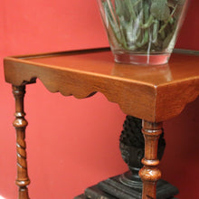 Load image into Gallery viewer, x SOLD English Side Table with Square Top, Scalloped Apron, Turned Legs and Drawer. B12602