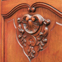 Load image into Gallery viewer, x SOLD Antique French Oak Bookcase, Eight Drawer Display Cabinet or Cupboard, Glass Doors. B12192