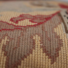 Load image into Gallery viewer, Antique English, Brazilian Rosewood Carved Louis XV Style Stool with Floral Tapestry Seat. B12603