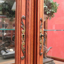 Load image into Gallery viewer, x SOLD Antique French Oak Bookcase, Eight Drawer Display Cabinet or Cupboard, Glass Doors. B12192