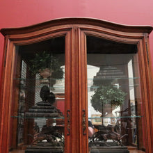 Load image into Gallery viewer, x SOLD Antique French Oak Bookcase, Eight Drawer Display Cabinet or Cupboard, Glass Doors. B12192