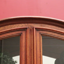 Load image into Gallery viewer, x SOLD Antique French Oak Bookcase, Eight Drawer Display Cabinet or Cupboard, Glass Doors. B12192