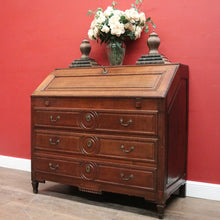Load image into Gallery viewer, x SOLD Antique French Oak Writing Bureau c1830 – 3 Lower Drawers, Fitted Interior. B12591