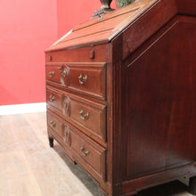 Load image into Gallery viewer, x SOLD Antique French Oak Writing Bureau c1830 – 3 Lower Drawers, Fitted Interior. B12591