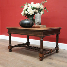 Load image into Gallery viewer, x SOLD Antique French Oak Cross Stretcher Base Coffee Table or Side Lamp Table B11450