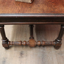 Load image into Gallery viewer, x SOLD Antique French Oak Cross Stretcher Base Coffee Table or Side Lamp Table B11450