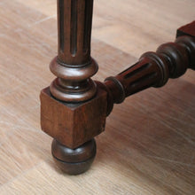 Load image into Gallery viewer, x SOLD Antique French Oak Cross Stretcher Base Coffee Table or Side Lamp Table B11450
