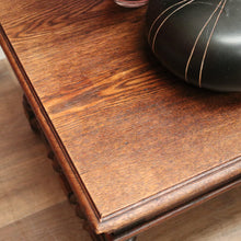 Load image into Gallery viewer, x SOLD Antique French Oak Cross Stretcher Base Coffee Table or Side Lamp Table B11450