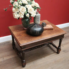 Load image into Gallery viewer, Antique French Oak Cross Stretcher Base Coffee Table or Side Lamp Table B11450
