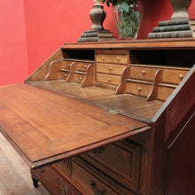 Load image into Gallery viewer, x SOLD Antique French Oak Writing Bureau c1830 – 3 Lower Drawers, Fitted Interior. B12591