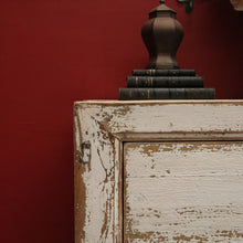 Load image into Gallery viewer, Vintage Narrow Two-Door Sideboard Hall Cabinet – Distressed Farmhouse Finish. B12604