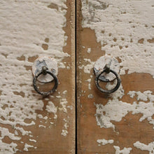 Load image into Gallery viewer, Vintage Narrow Two-Door Sideboard Hall Cabinet – Distressed Farmhouse Finish. B12604