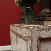 Load image into Gallery viewer, Vintage Narrow Two-Door Sideboard Hall Cabinet – Distressed Farmhouse Finish. B12604