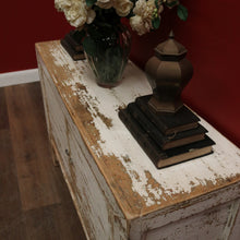 Load image into Gallery viewer, Vintage Narrow Two-Door Sideboard Hall Cabinet – Distressed Farmhouse Finish. B12604