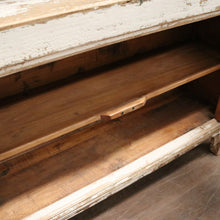 Load image into Gallery viewer, Vintage Narrow Two-Door Sideboard Hall Cabinet – Distressed Farmhouse Finish. B12604