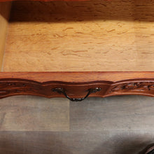 Load image into Gallery viewer, Vintage French Oak Writing Bureau with Drop Front Desk and Two Drawers on cabriole legs B12705